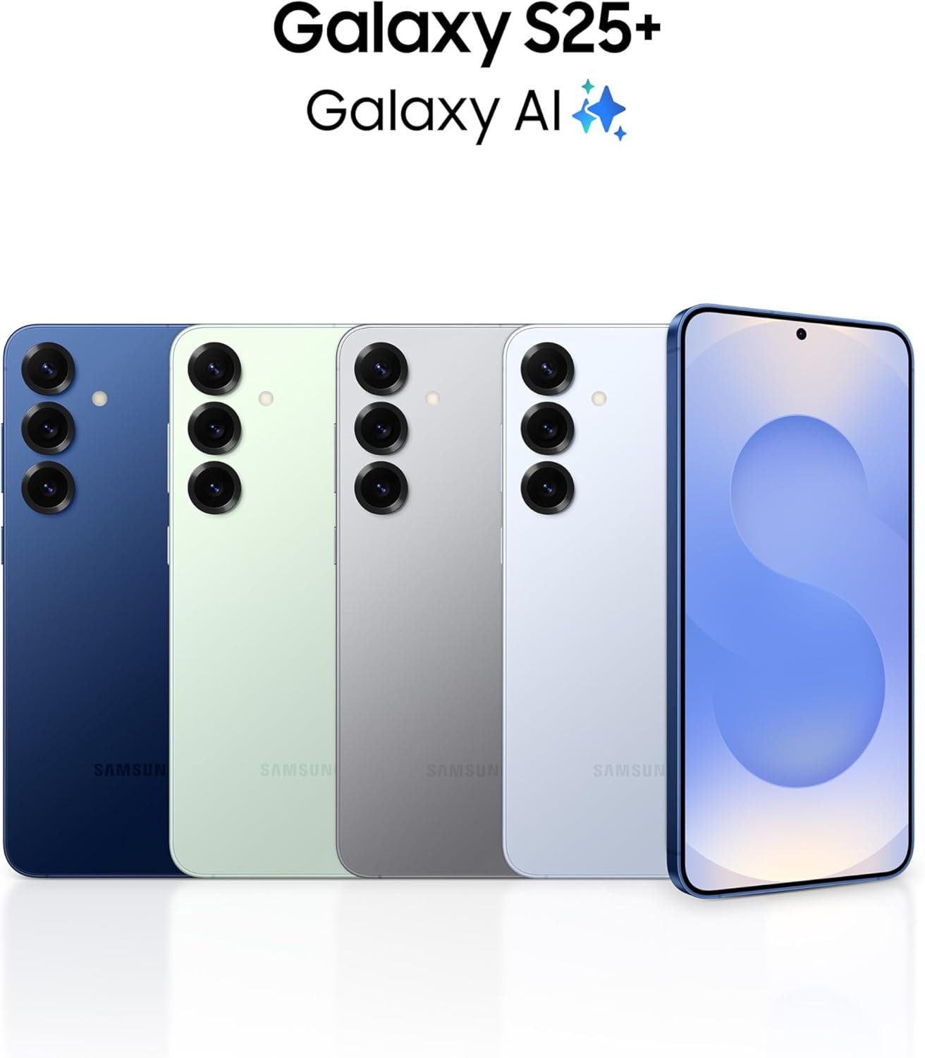 جوال جالكسي S25+ مدعوم بالذكاء الاصطناعي، ذاكرة تخزين 256GB، ذاكرة RAM 12GB، نظام اندرويد، كاميرا 50MP، (إصدار المملكة العربية السعودية) [حصري من أمازون، أخضر فاتح - الصورة 2