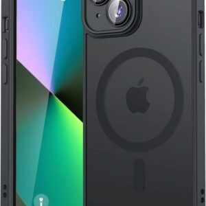 ايوفي جراب مغناطيسي لموبايل ايفون 13 (متوافق مع ماج سيف) (حماية من السقوط من الدرجة العسكرية) جراب سيليكون سائل ناعم مصمم لموبايل ايفون 13 (ايفون 13)